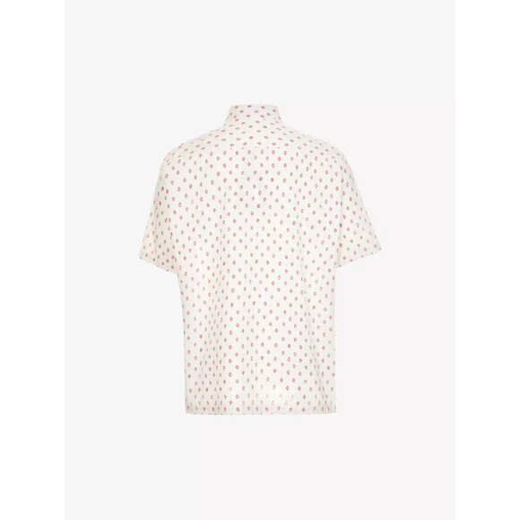 Ted Baker Shirt Men’s‎ Size 6 US 2XL Short Sleeve Button Up Geometric Print NEW - Picture 3 of 11